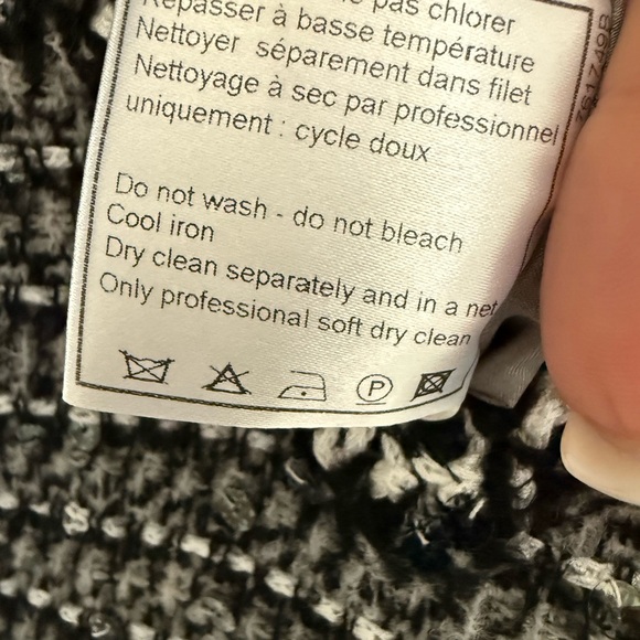 💋CHANEL Black and White Tweed Midi Dress 072 - Picture 7 of 8